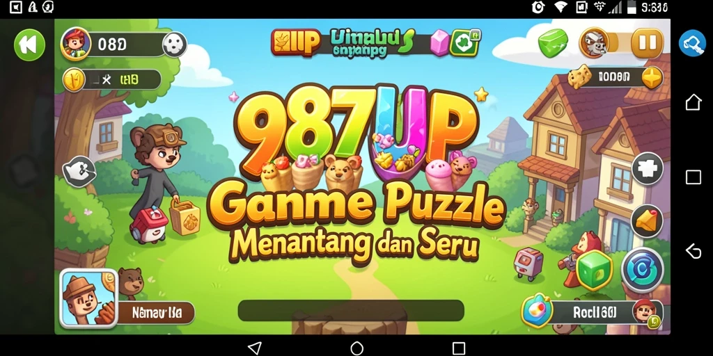 Tampilan gameplay 987UP yang menarik dan penuh warna.