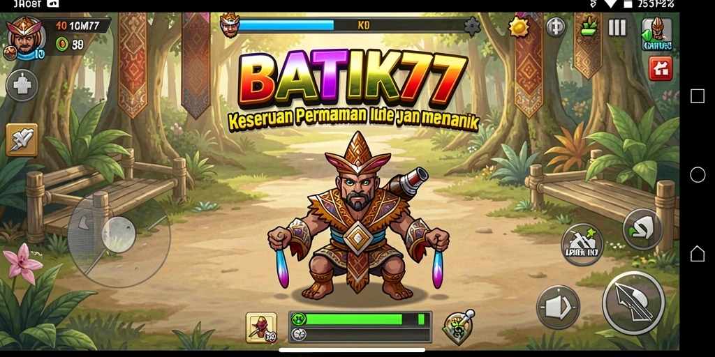 Tampilan gameplay BATIK77 yang sederhana dan menarik.