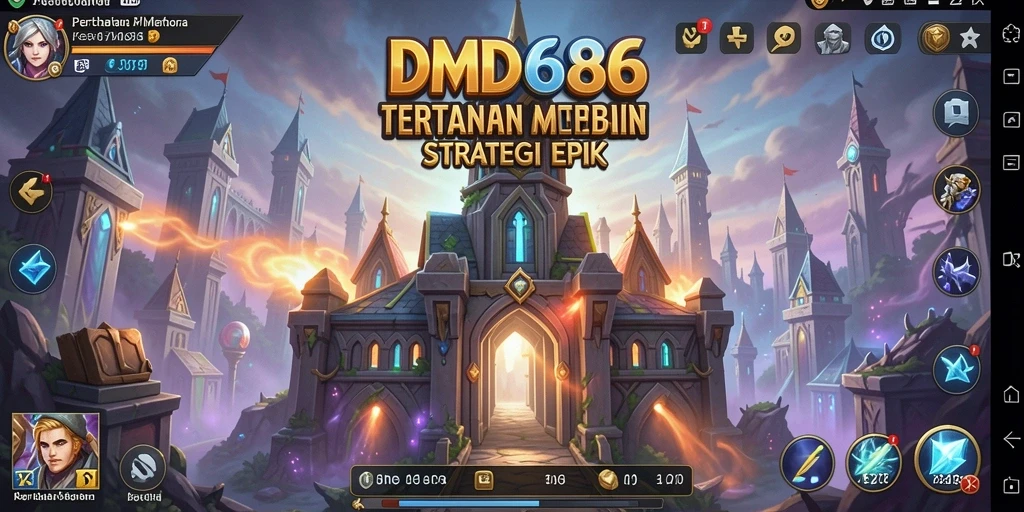 Tampilan gameplay DMD686 yang menegangkan dalam strategi Tower Defense.