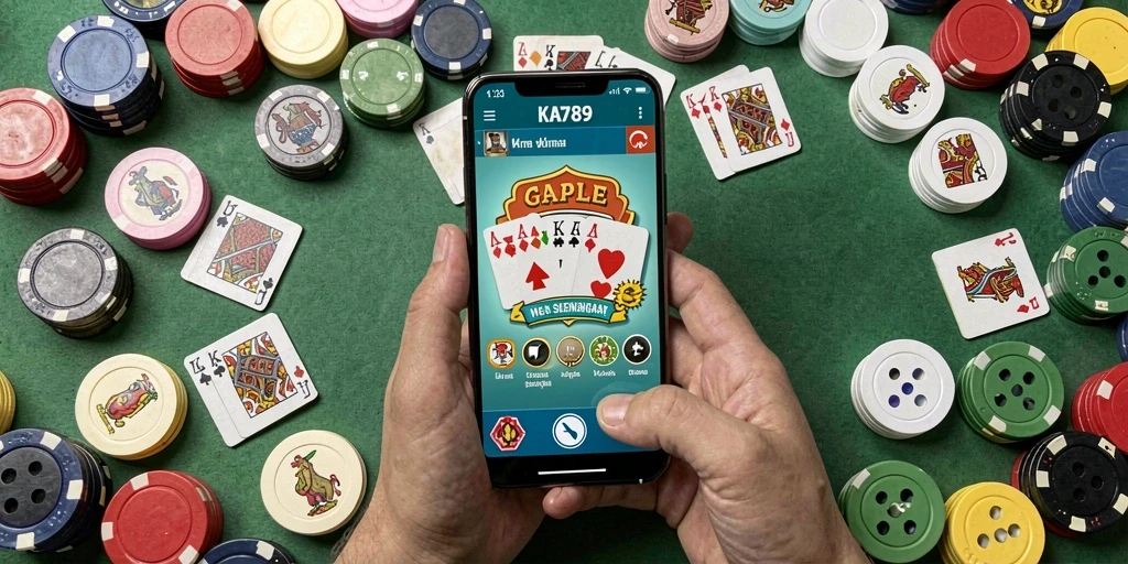 Tampilan gameplay Gaple yang menarik dan interaktif di KA789.