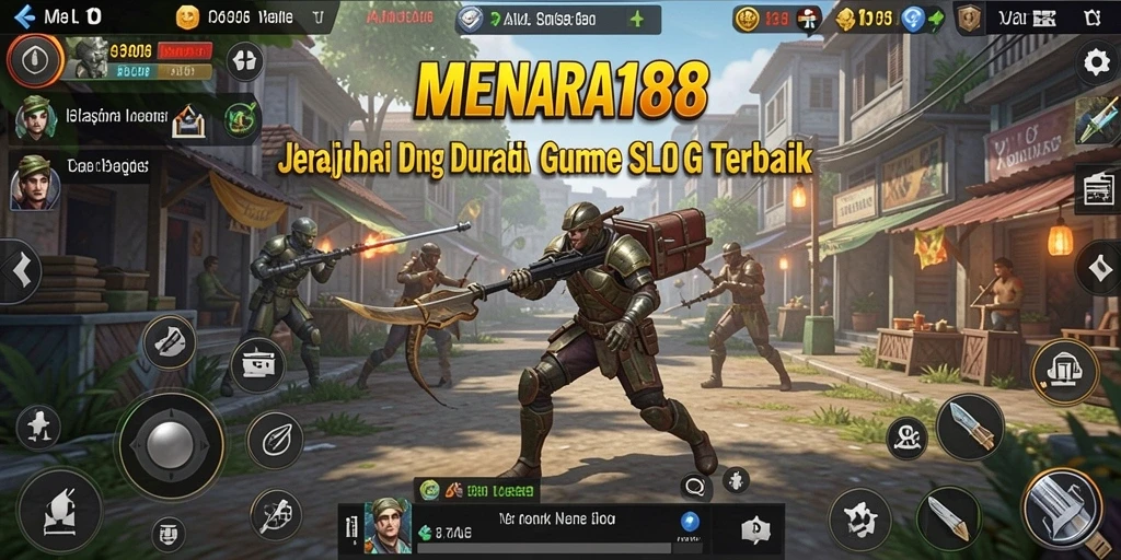 Tampilan utama gameplay MENARA188 dengan elemen strategi yang menarik.