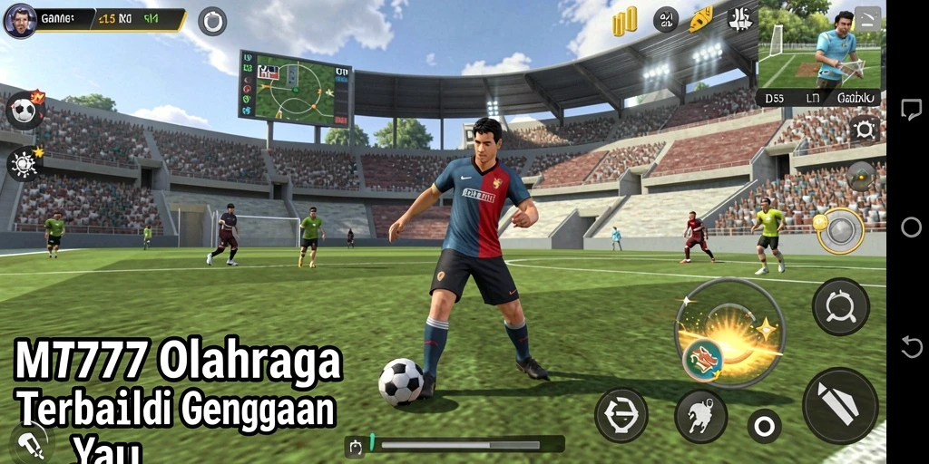 Screenshot dari gameplay MT777 yang menampilkan aksi olahraga seru.
