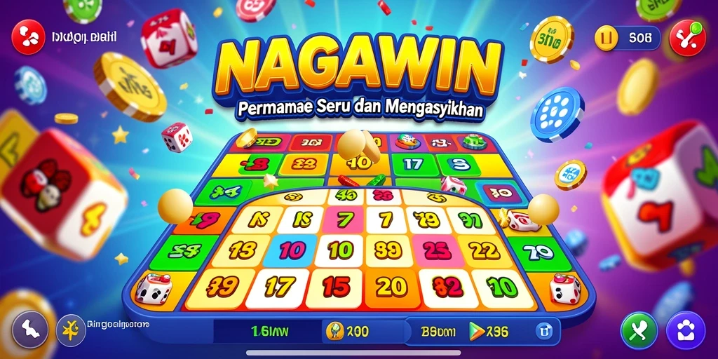 Tampilan gameplay seru dari permainan Bingo NAGAWIN.
