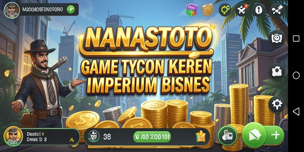 Tampilan gameplay menarik dari NANASTOTO yang menggambarkan strategi Tycoon.
