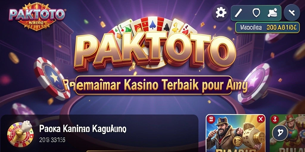 Tampilan menakjubkan dari permainan Kasino di PAKTOTO.