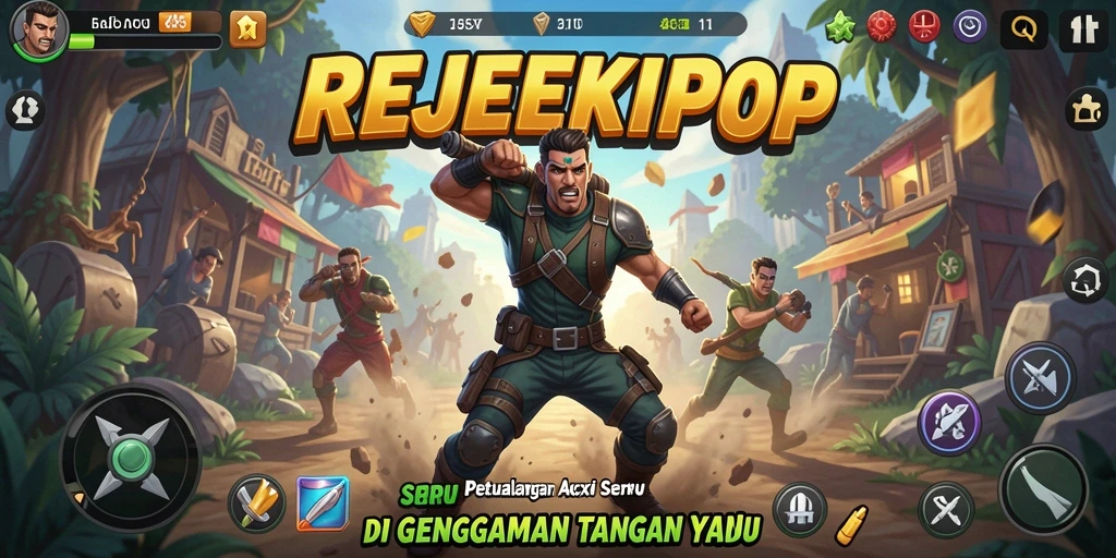 Screenshot gameplay REJEKIPOP menampilkan aksi seru dan grafis menawan.