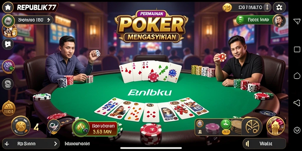 Tangkapan layar menunjukkan gameplay seru di REPUBLIK77.