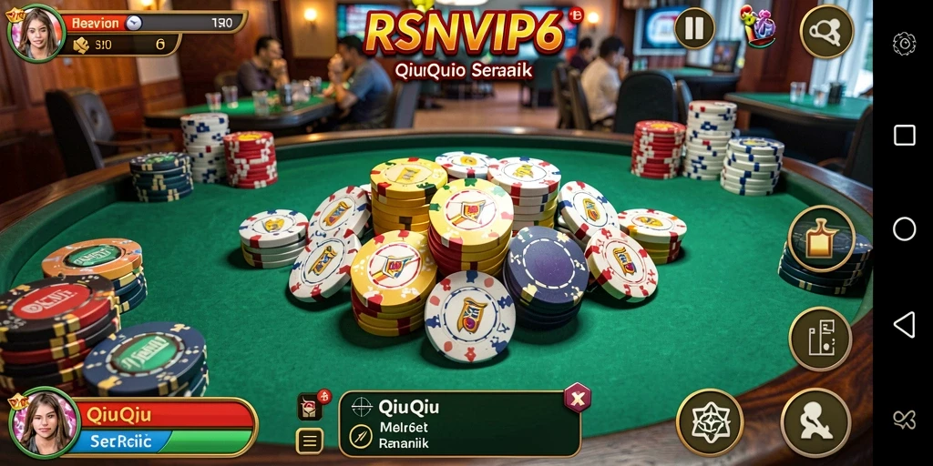 Tampilan utama gameplay QiuQiu yang menarik di RSNVIP6.