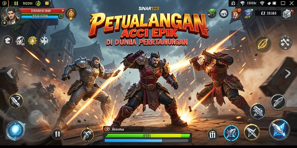 Tampilan gameplay mendebarkan dari SINAR123 dengan pertarungan seru.