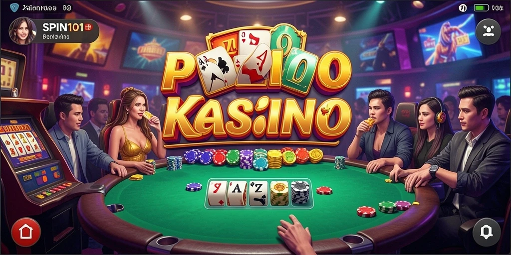 Tampilan gameplay seru yang ditawarkan oleh SPIN101.