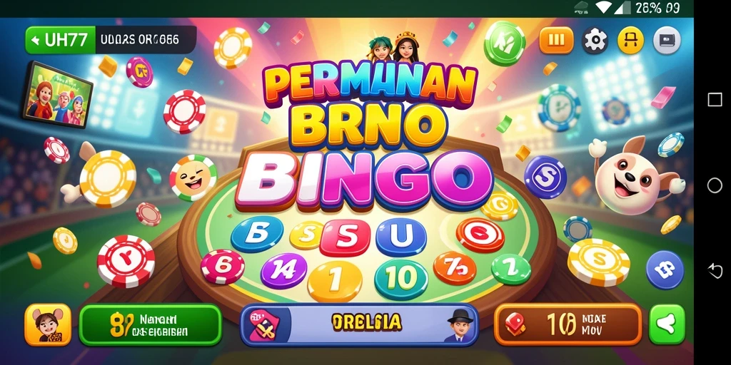 Screenshot gameplay UH77 menampilkan keseruan bermain Bingo.