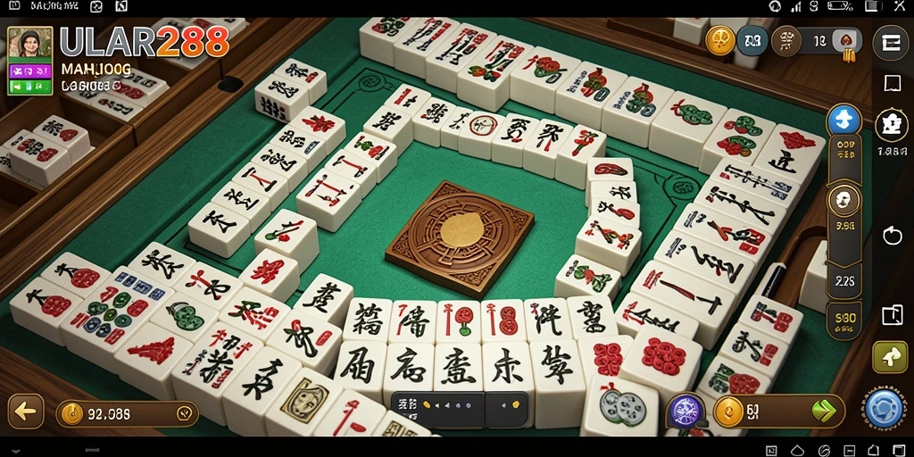 Tampilan seru gameplay ULAR288 saat bermain Mahjong dengan teman.