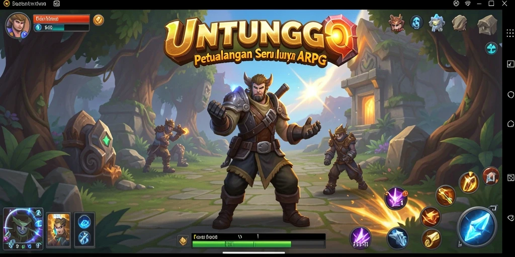 Gameplay seru dan menarik dalam petualangan ARPG UNTUNGGO.