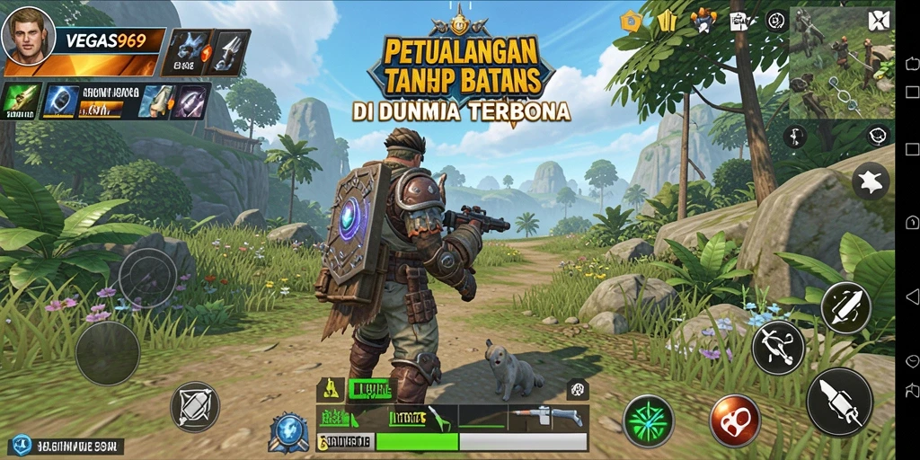 Tampilan menarik dari gameplay Open World di VEGAS969.