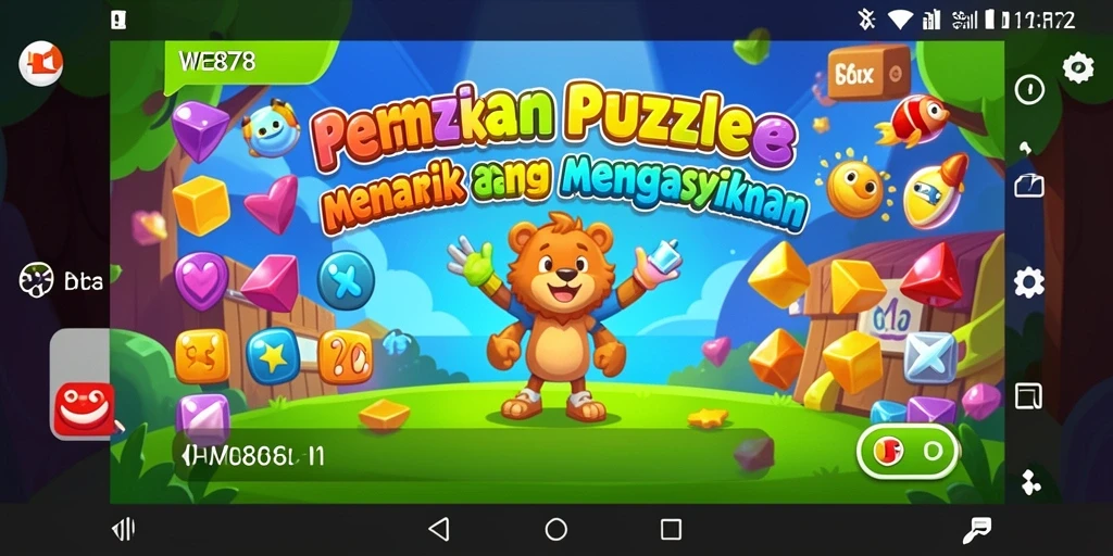 Tampilan gameplay WE878 yang menantang dan penuh warna.